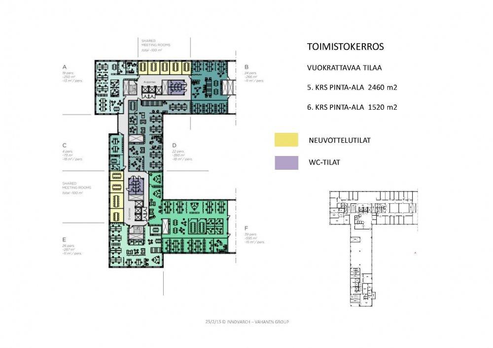 Höyläämötie 1, 2600m2, 5. kerros, Toimistotila