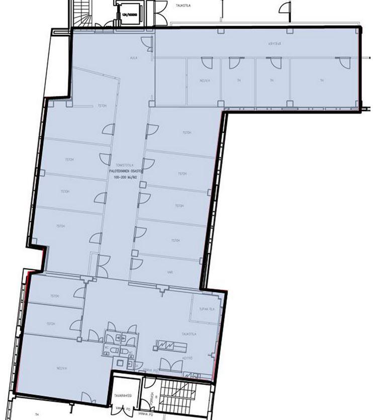 Hämeentie 105, 451m2, 3. kerros, Toimistotila