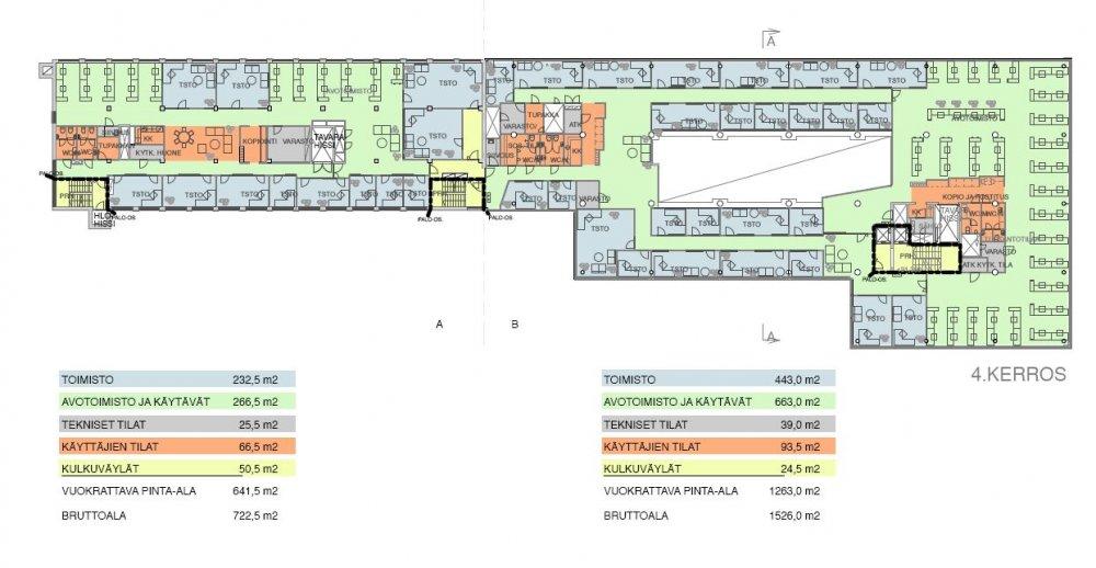 Valimotie 15 A, 600m2, 4. kerros, Toimistotila