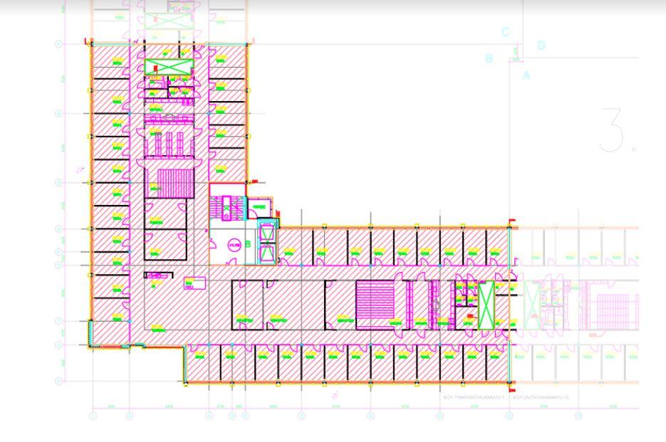 Lautatarhankatu 8 B, 1107m2, 3. kerros, Toimistotila