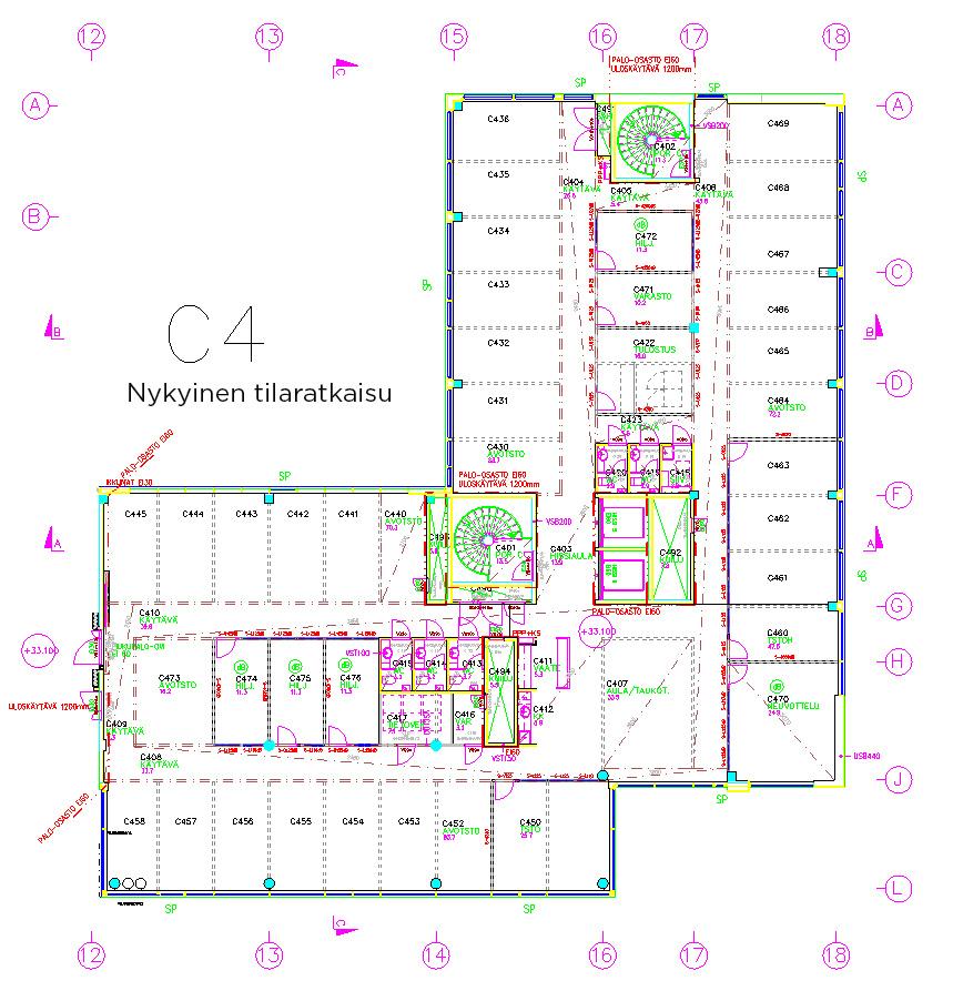 Atomitie 2 C, 769m2, 5. kerros, Toimistotila