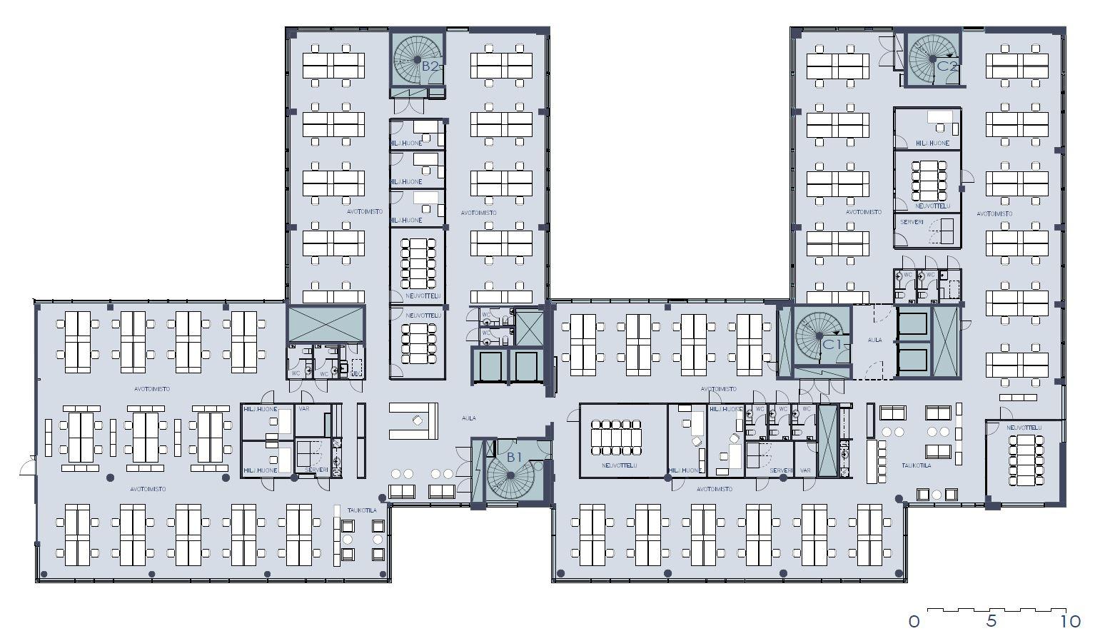 Atomitie 2 C, 769m2, 5. kerros, Toimistotila