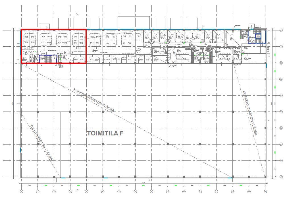 Tahkotie 1 F, 297m2, 2. kerros, Toimistotila