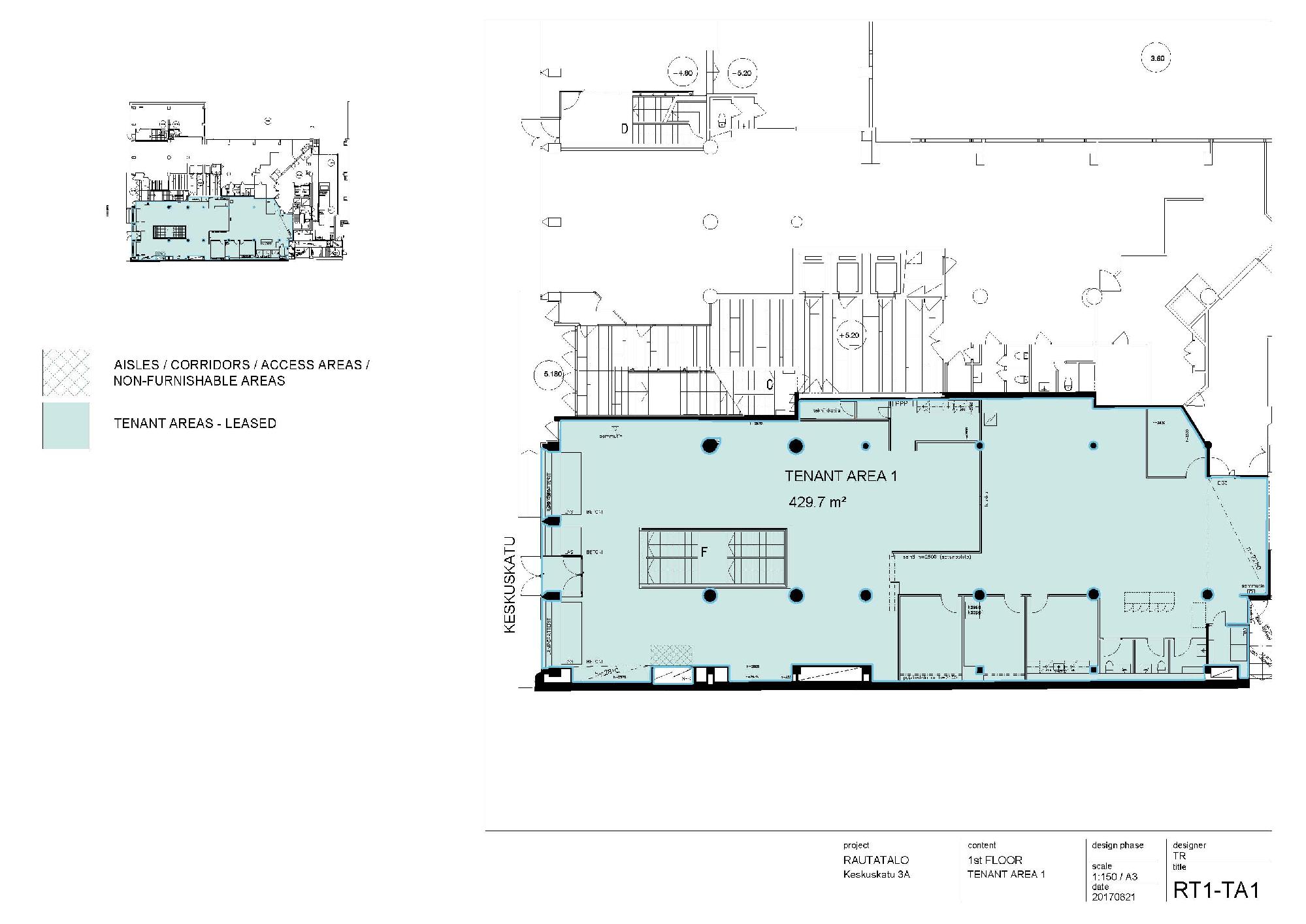 Keskuskatu 3a, 1150m2, Useita kerroksia, Liiketila