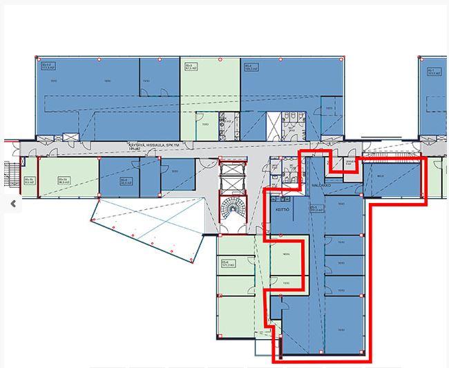 Linnoitustie 4 B, 231m2, 5. kerros, Toimistotila