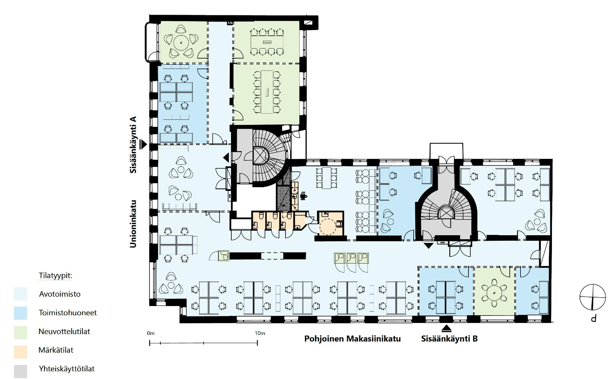 Unioninkatu 18, 589m2, 4. kerros, Toimistotila