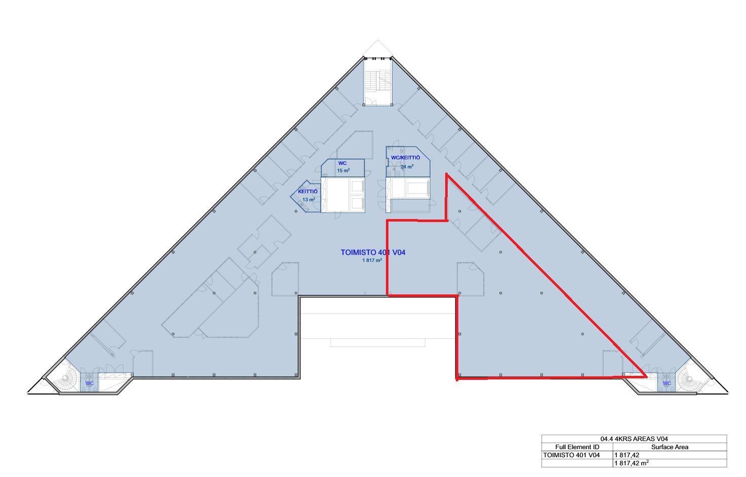 Karaportti 5, 499m2, 4. kerros, Toimistotila