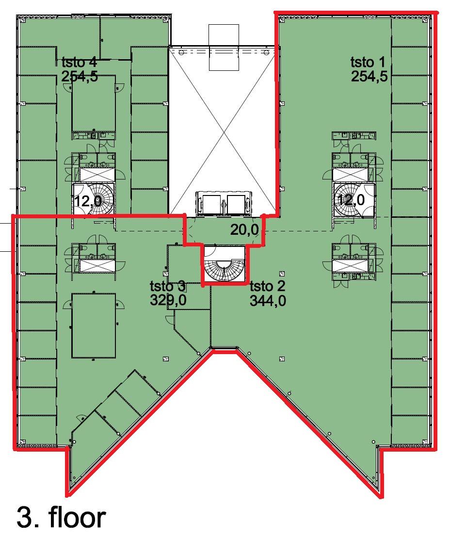 Itsehallintokuja 6 Talo 2, 924m2, 3. kerros, Toimistotila