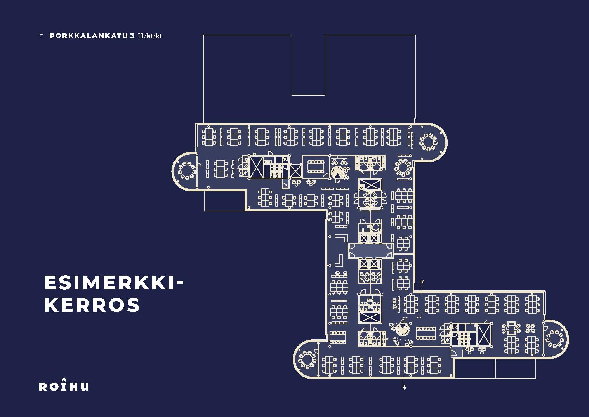 Porkkalankatu 3, 673m2, 7. kerros, Toimistotila