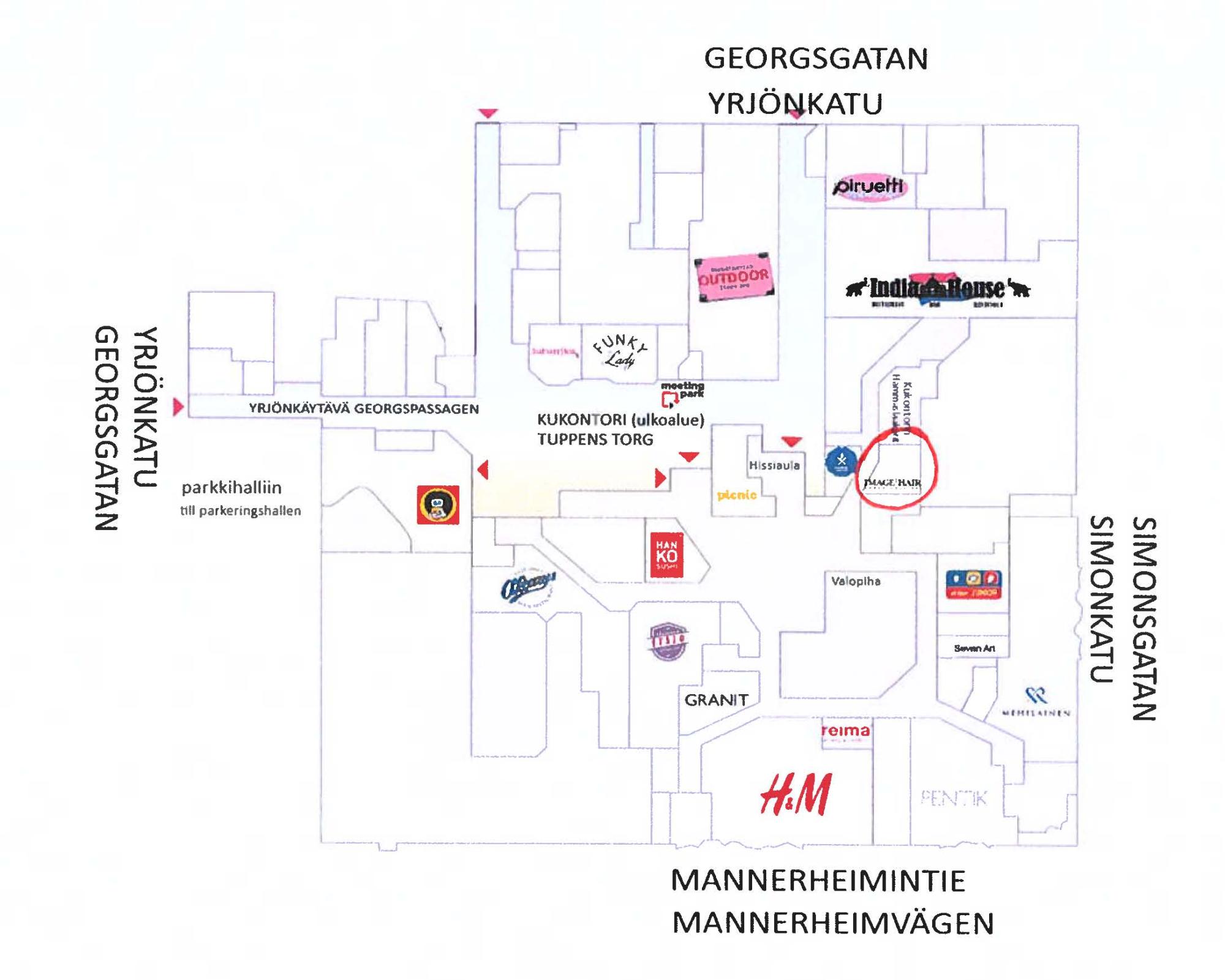 Simonkatu 6, 66m2, 2. kerros, Liiketila