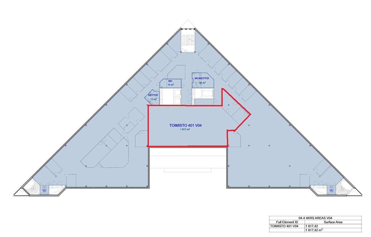 Karaportti 5, 293m2, 4. kerros, Toimistotila