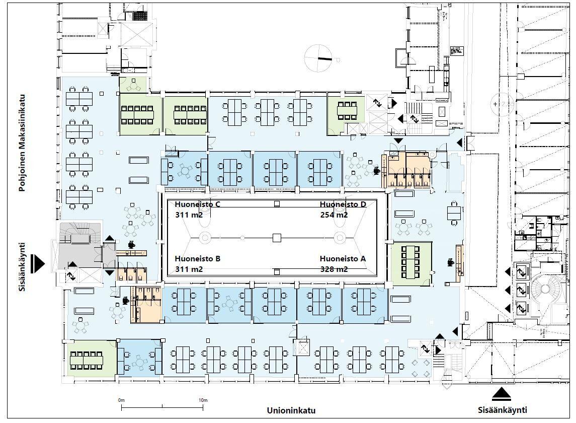 Fabianinkatu 21, 1205m2, 3. kerros, Toimistotila