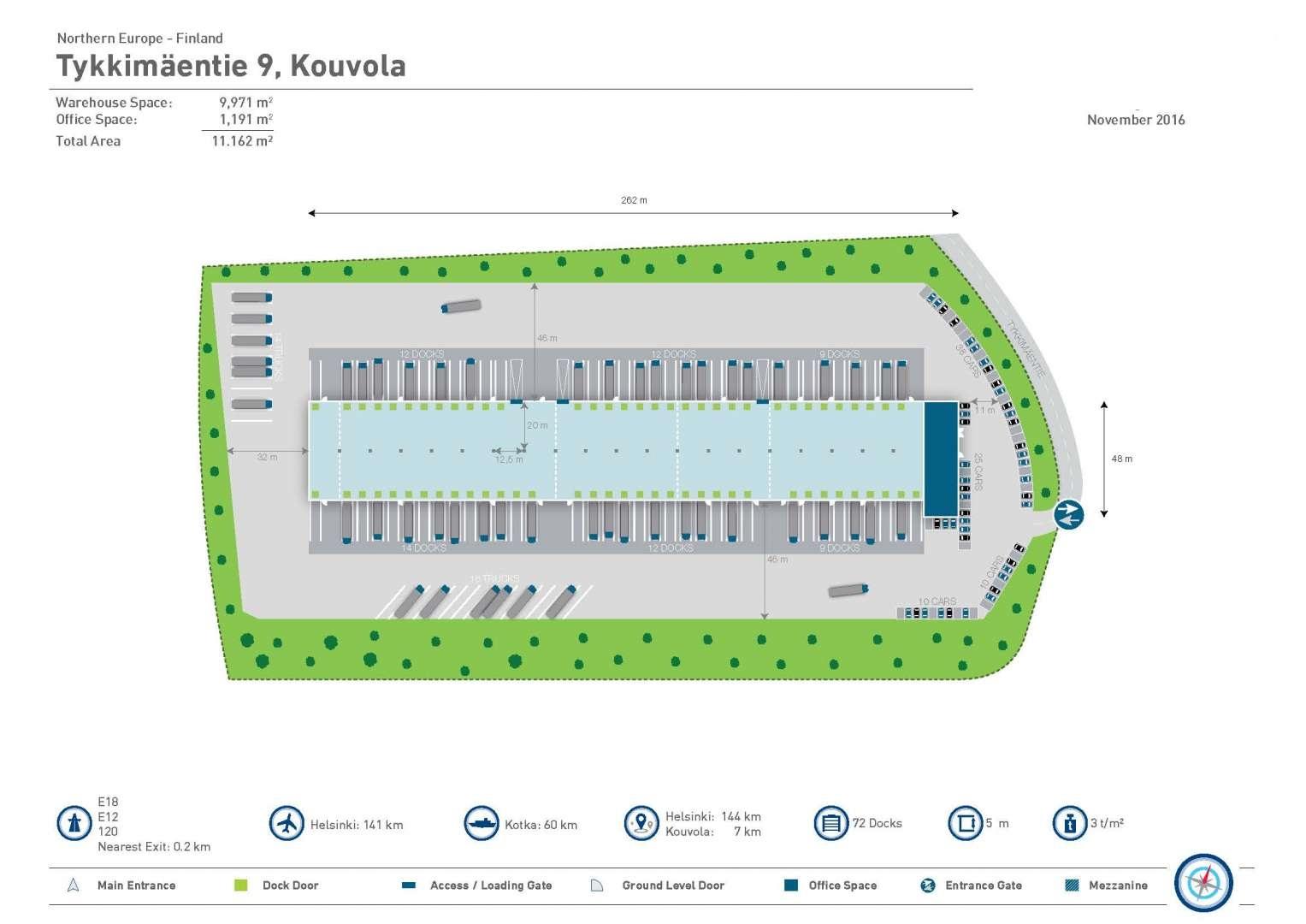 Tykkimäentie 9 KOUVOLA, 2500m2, Katutaso, Varastotila