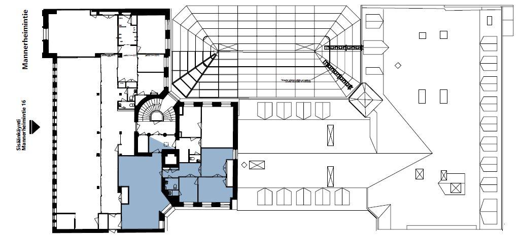 Mannerheimintie 18, 107m2, 7. kerros, Toimistotila
