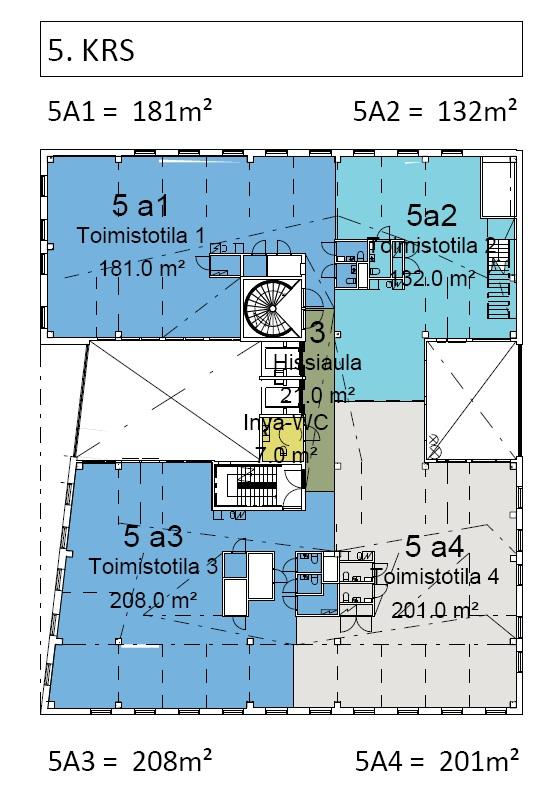Mannerheimintie 113 VIVALDI, 742m2, 5. kerros, Toimistotila