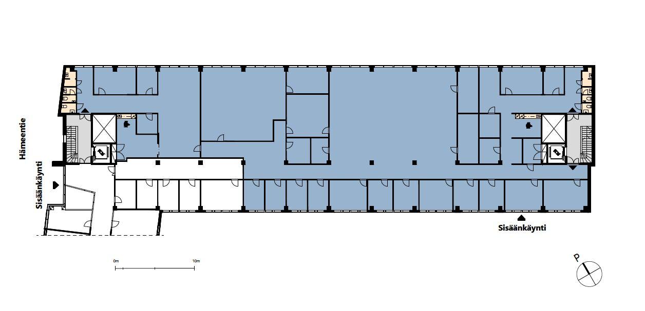 Hämeentie 105, 962m2, 3. kerros, Toimistotila