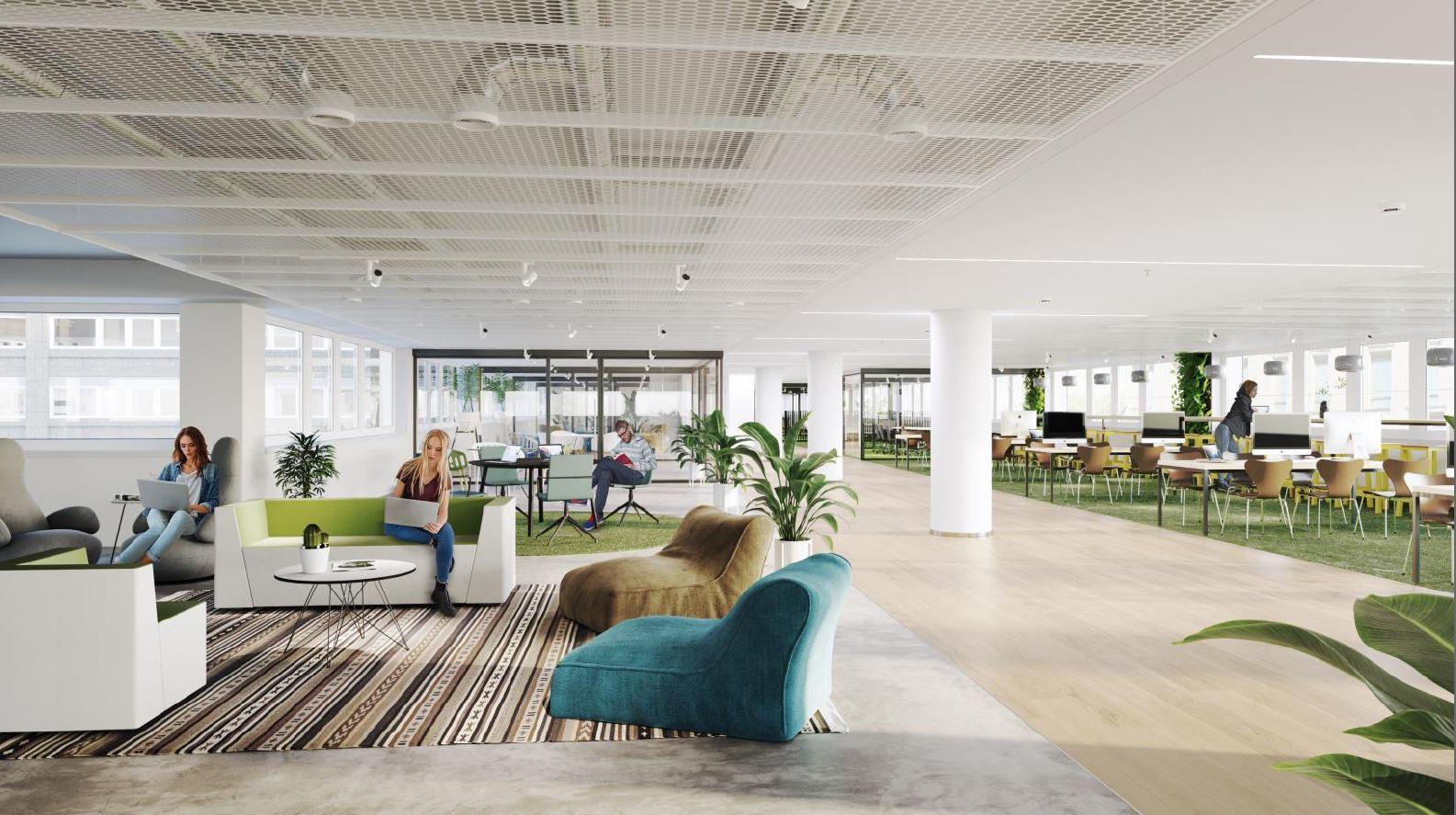 Arkadiankatu 6, 500m2, 2. kerros, Toimistotila