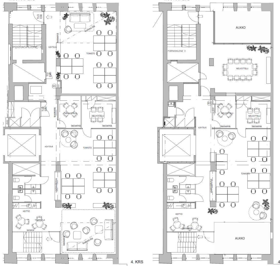 Kaikukatu 4, 1408m2, 4. kerros, Toimistotila