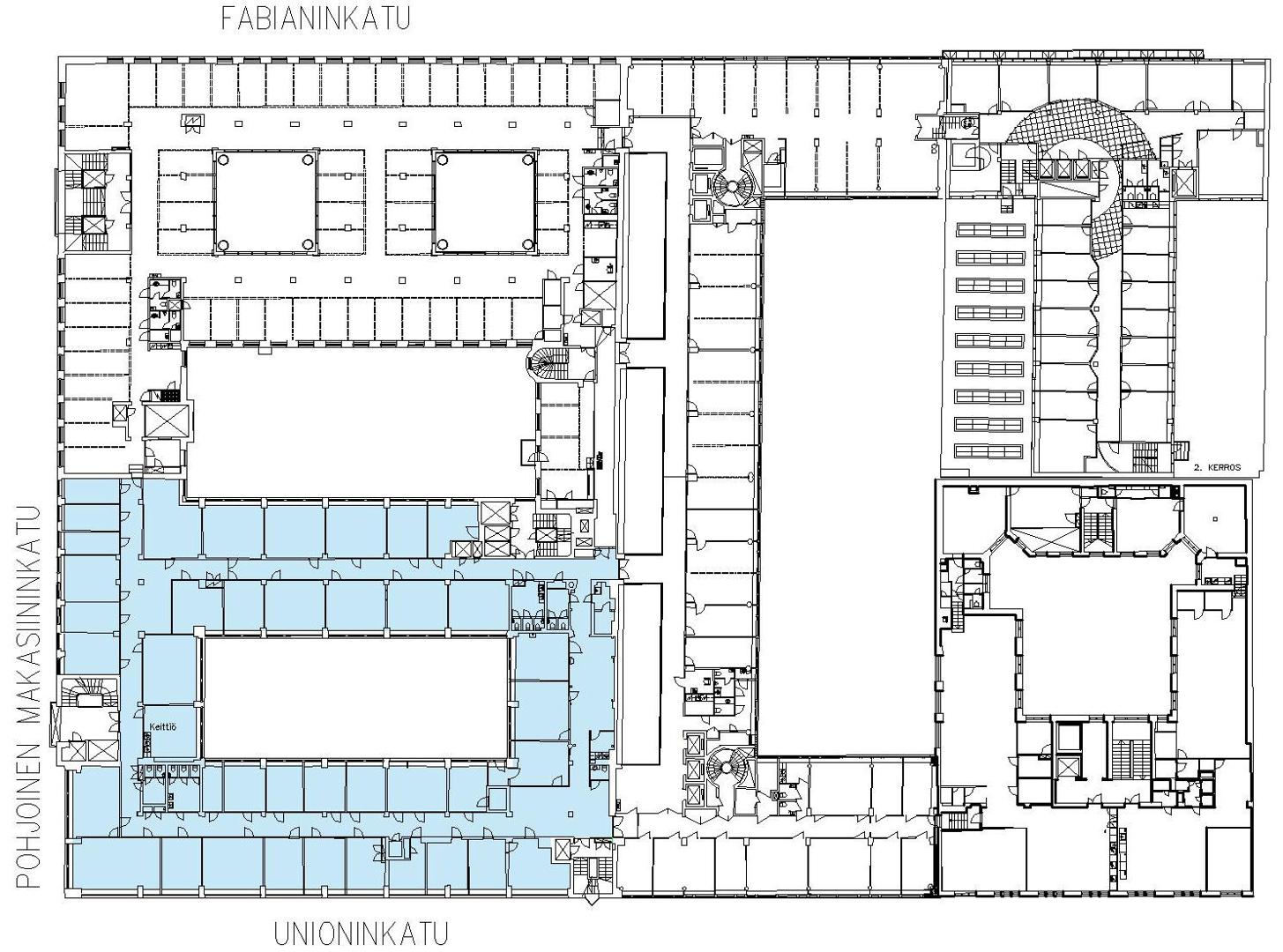 Fabianinkatu 21, 1205m2, 3. kerros, Toimistotila