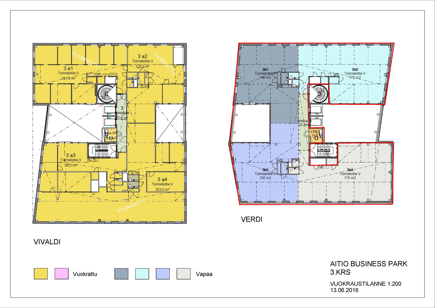 Mannerheimintie 113 VERDI, 672m2, 3. kerros, Toimistotila