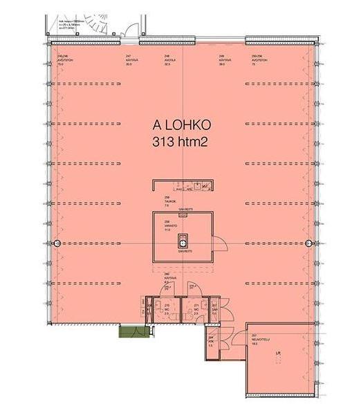 Osmontie 38, 336m2, 2. kerros, Toimistotila
