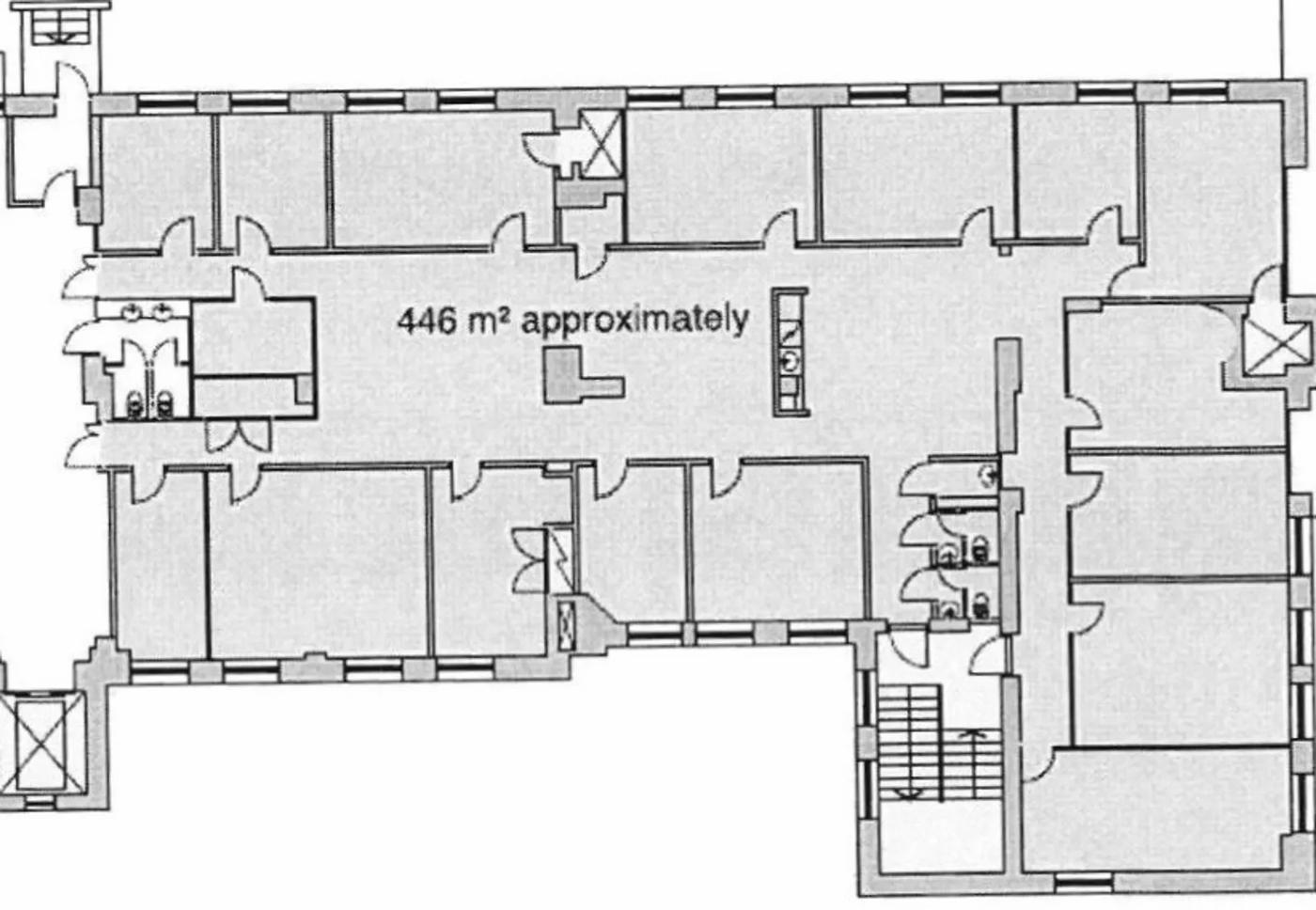 Hämeentie 13 A, 446m2, 2. kerros, Toimistotila