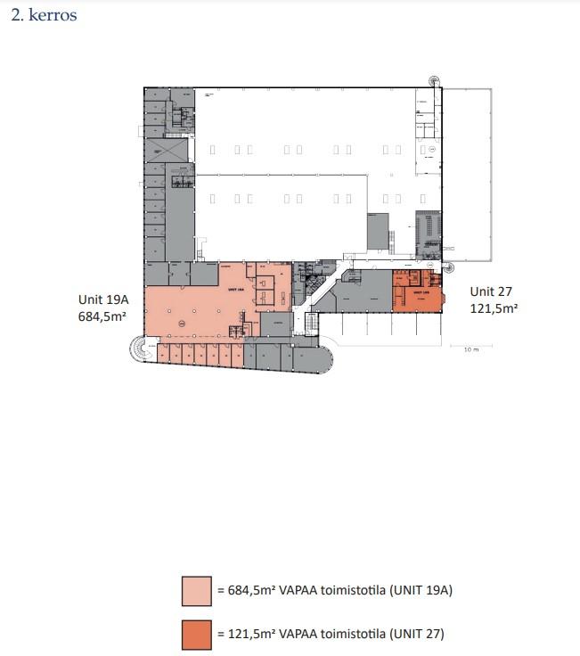 Hevoshaankatu 3 PORI, 638m2, 2. kerros, Toimistotila