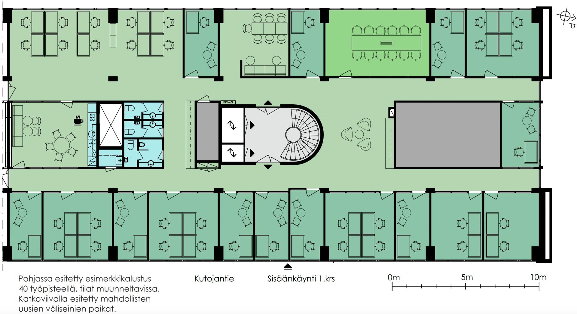Kutojantie 2, 570m2, 4. kerros, Toimistotila