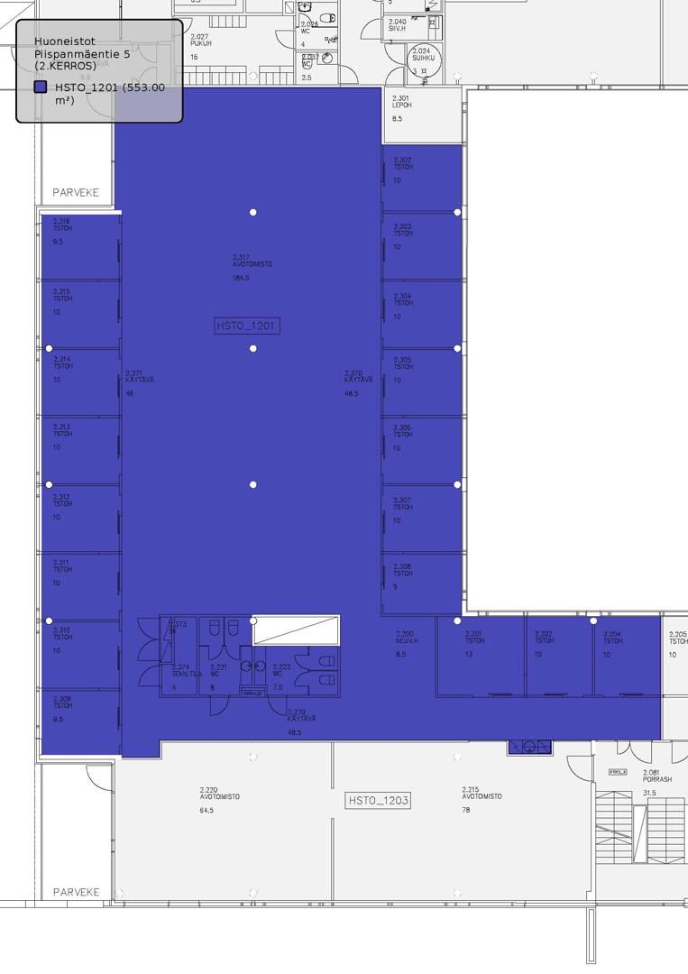 Piispanmäentie 5, 698m2, 2. kerros, Toimistotila