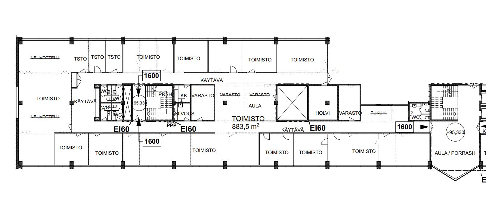 Patamäenkatu 7 TAMPERE, 550m2, 2. kerros, Toimistotila
