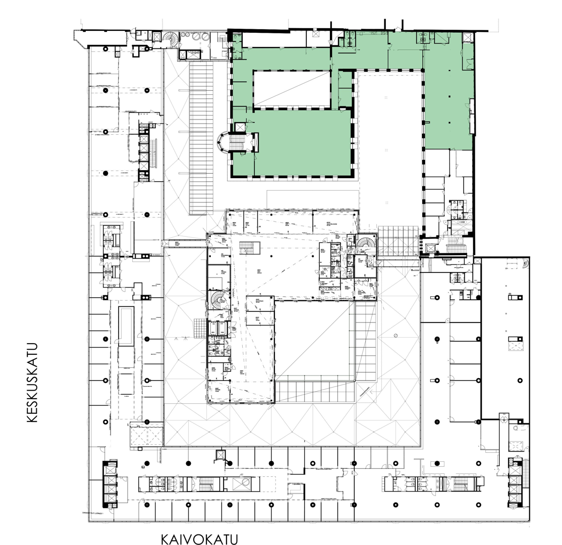 Keskuskatu 6 G, 728m2, 4. kerros, Toimistotila