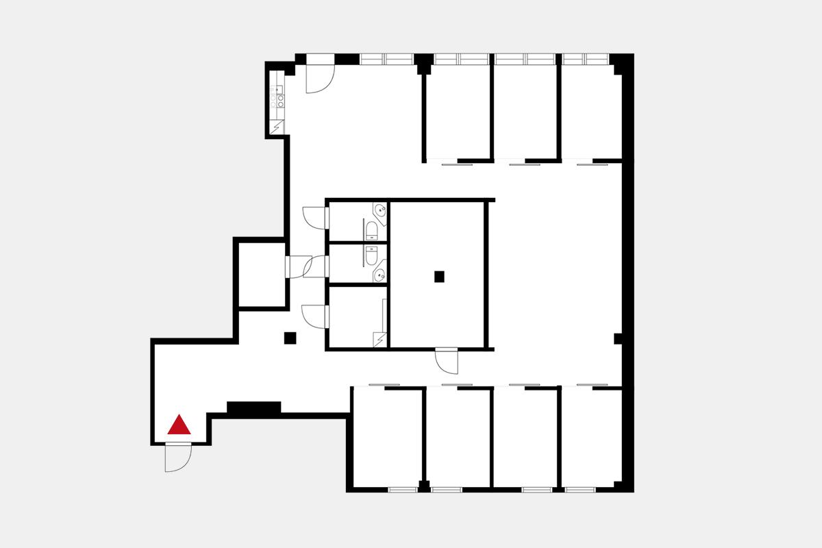 Bertel Jungin aukio 7 B-Talo, 246m2, 3. kerros, Toimistotila