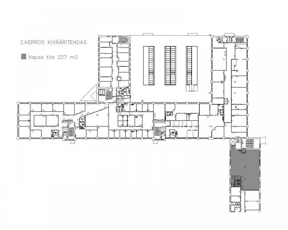 Kivääritehtaankatu 6 JYVÄSKYLÄ, 227m2, 2. kerros, Toimistotila
