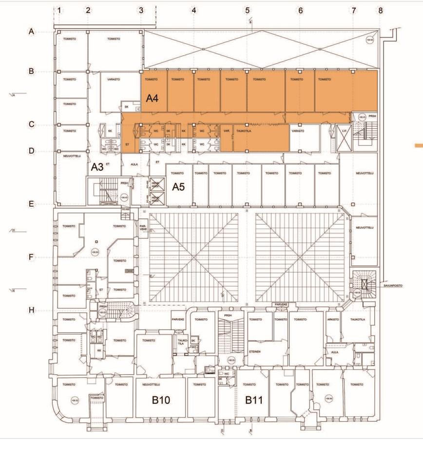 Kuninkaankatu 21 TAMPERE, 294m2, 3. kerros, Toimistotila