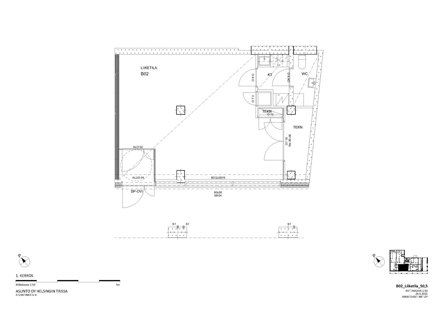 Atlantinkatu 4, 50m2, Katutaso, Liiketila