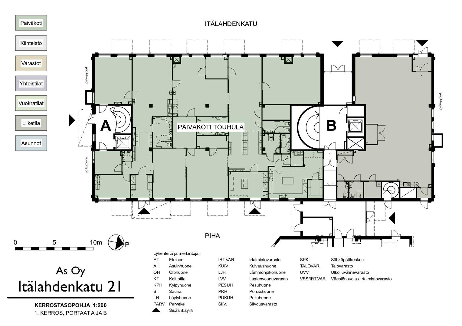 Itälahdenkatu 21, 520m2, Katutaso, Liiketila