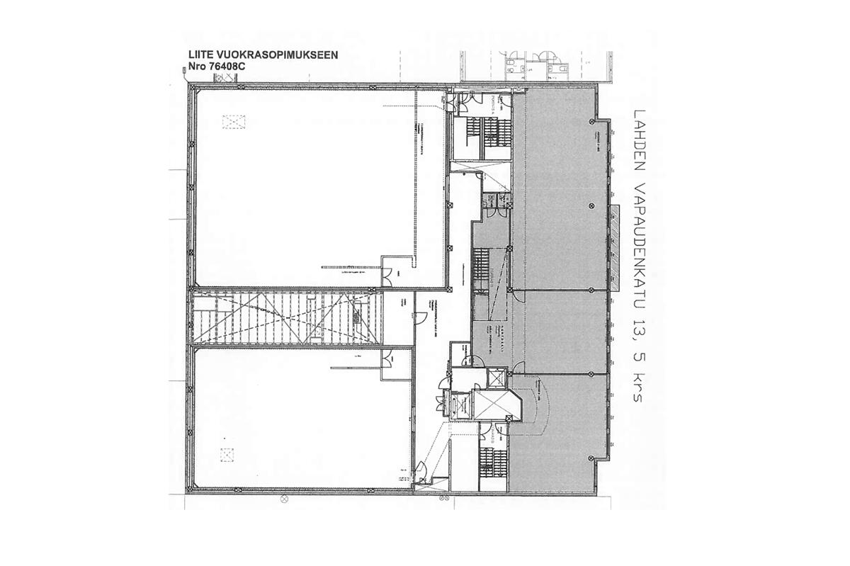 Vapaudenkatu 13 LAHTI, 415m2, 5. kerros, Liiketila