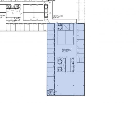 Hiomotie 32, 840m2, 2. kerros, Toimistotila