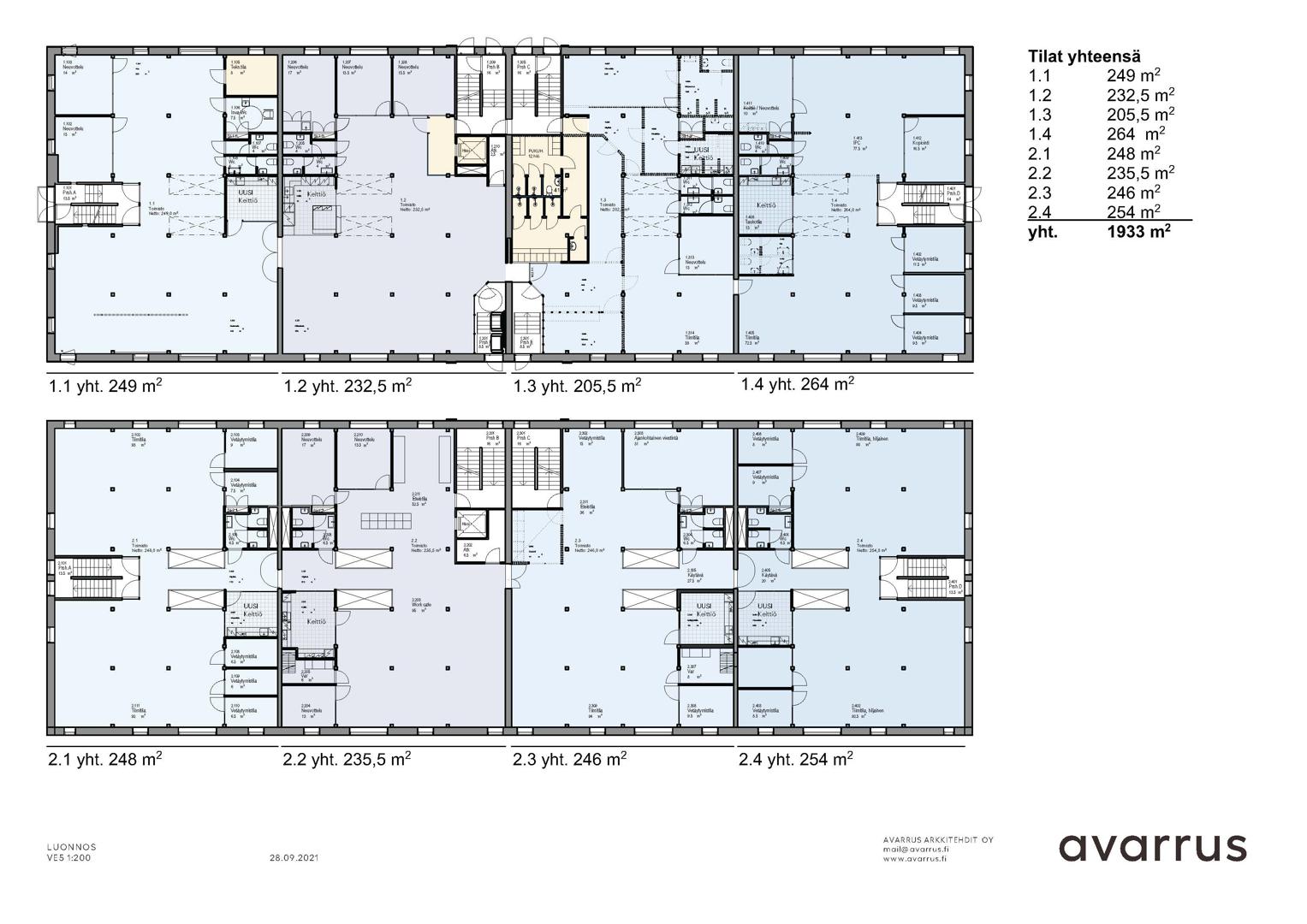 Kanavakatu 3 C, 236m2, 2. kerros, Toimistotila