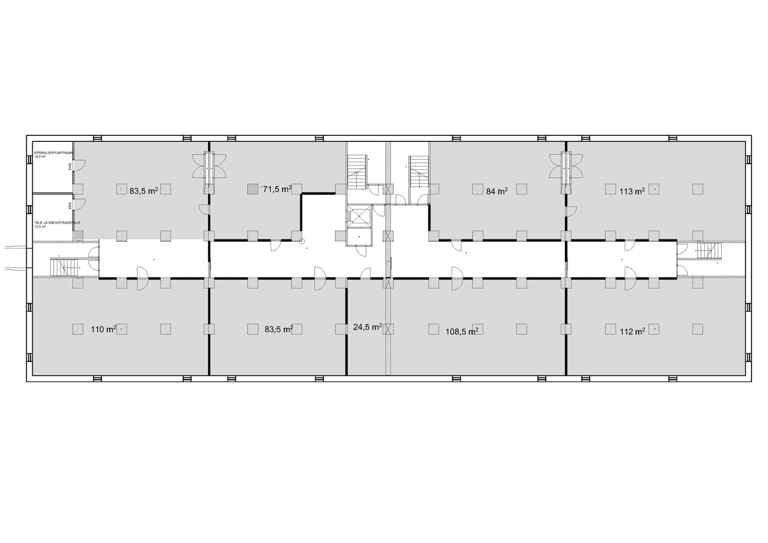 Kanavakatu 3 C, 236m2, 2. kerros, Toimistotila