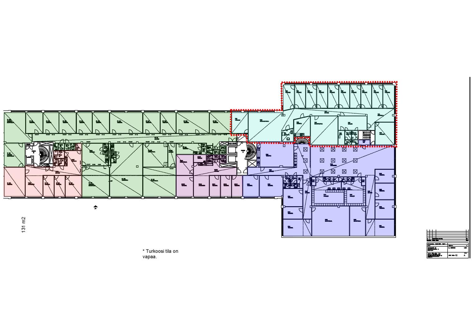Asiakkaankatu 3, 340m2, 2. kerros, Toimistotila