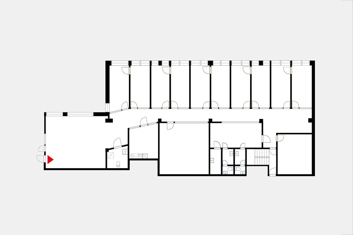 Asiakkaankatu 3, 340m2, 2. kerros, Toimistotila