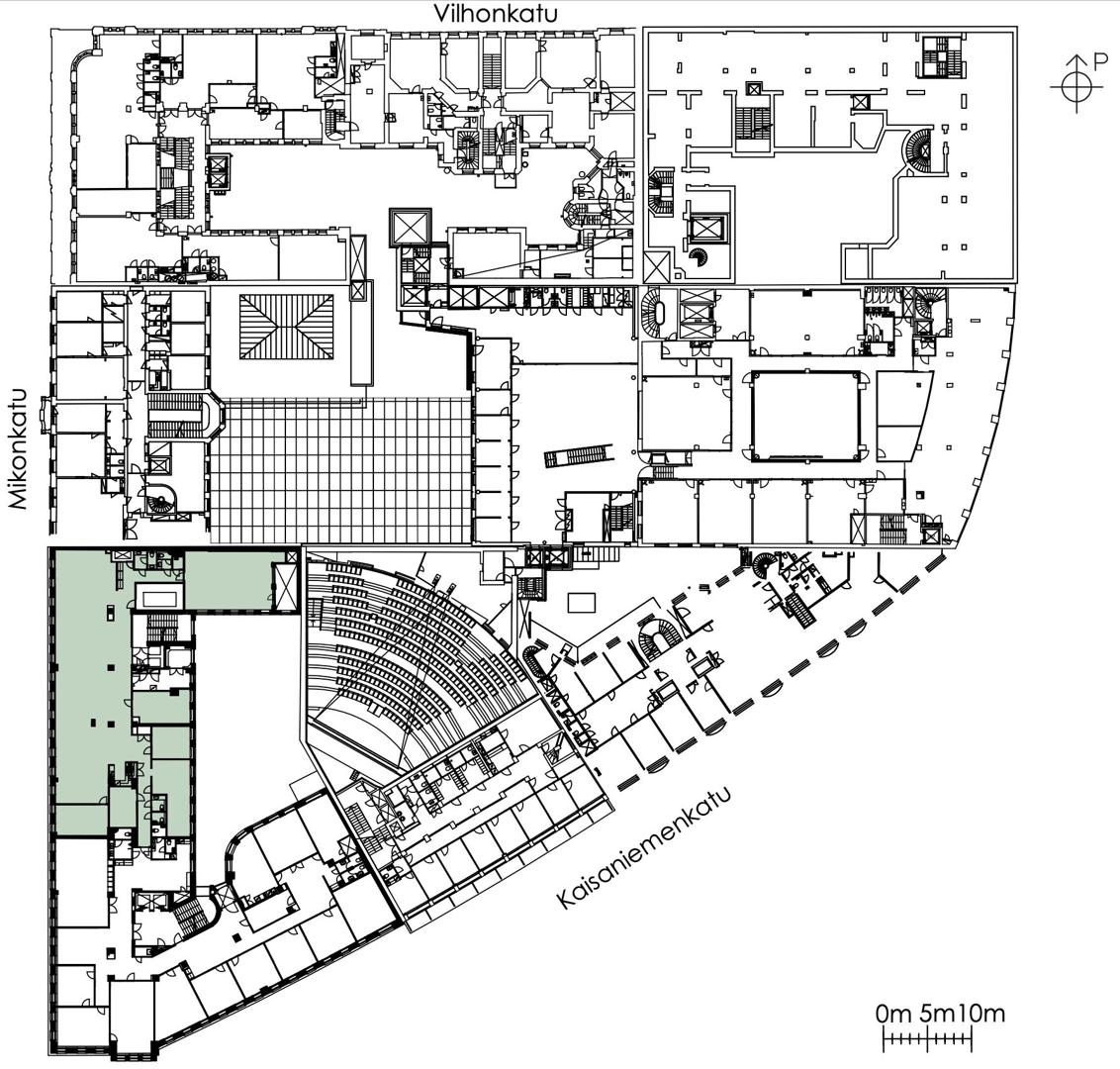 Mikonkatu 15 B, 490m2, 3. kerros, Toimistotila