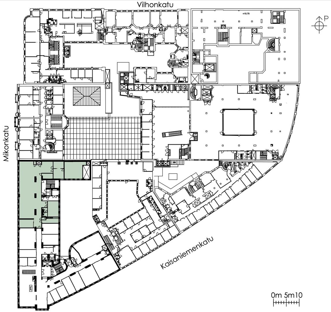 Mikonkatu 15 B, 390m2, 4. kerros, Toimistotila