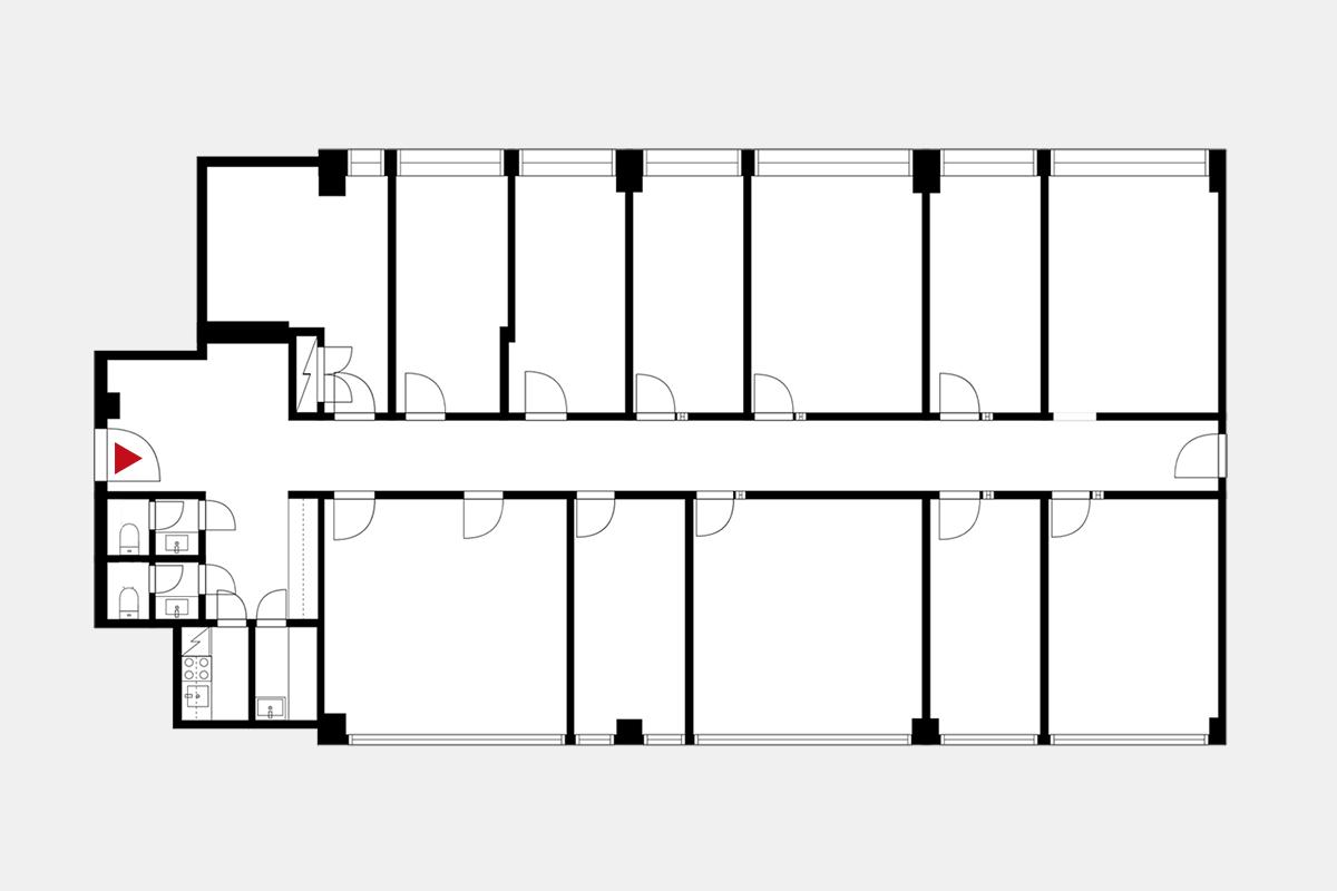 Ahventie 4, 245m2, 5. kerros, Toimistotila