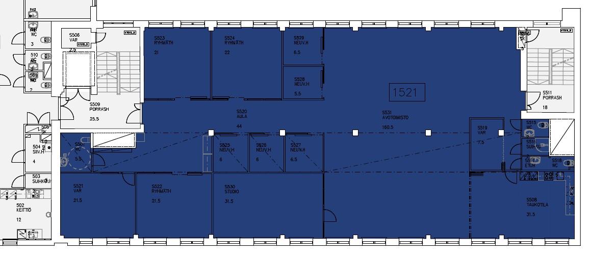 Kuortaneenkatu 7, 429m2, 4. kerros, Toimistotila
