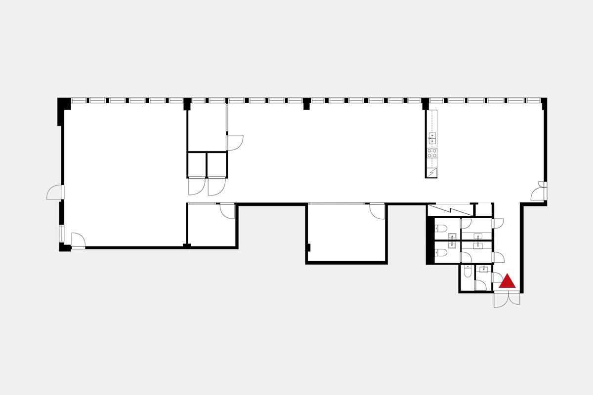 Piispanportti 10, 260m2, 5. kerros, Toimistotila