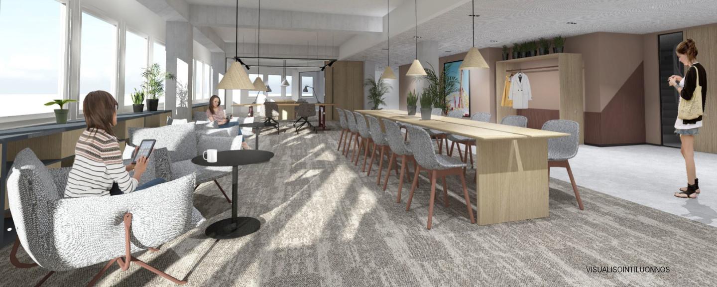 Hämeentie 31, 281m2, 6. kerros, Toimistotila