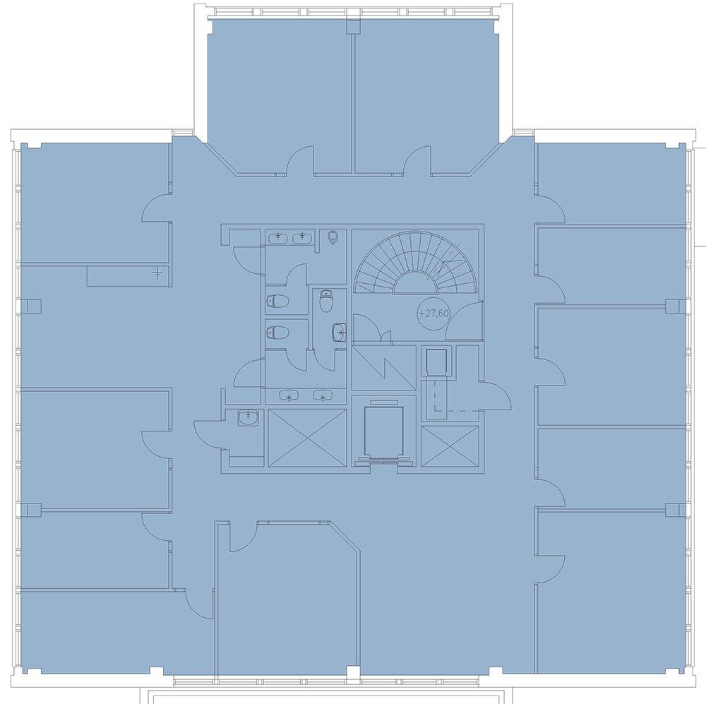 Upseerinkatu 1, 304m2, 6. kerros, Toimistotila