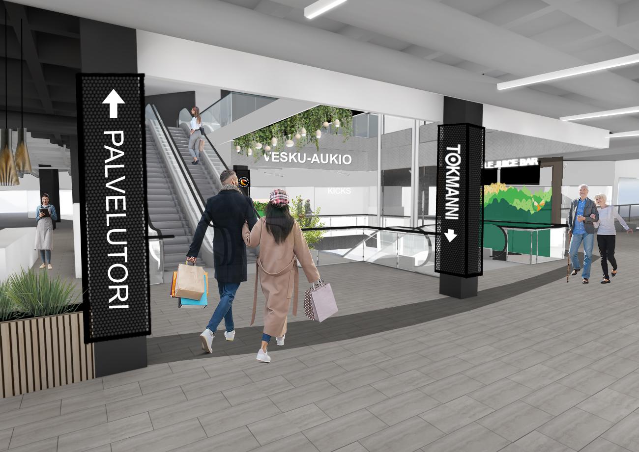 Aleksanterinkatu 20 LAHTI, 105m2, 1. kerros, Liiketila